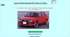 Desktop Screenshot of delta-integrale.lanciaklub.cz
