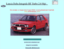 Tablet Screenshot of delta-integrale.lanciaklub.cz